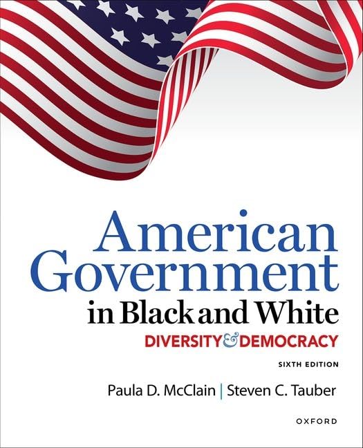 51yJjtLP7pL.jpg TESTBANK FOR American Government in Black and White 6e McClain and Tauber - QUESTIONS ALL CHAPTERS PDF - Image 1