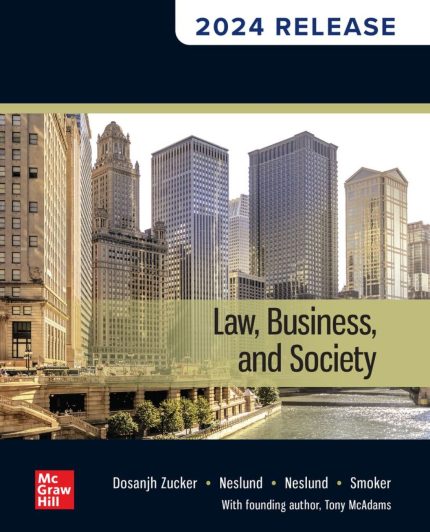 TESTBANK FOR Law, Business and Society 2024 By Tony McAdams - QUESTIONS ALL CHAPTERS PDF