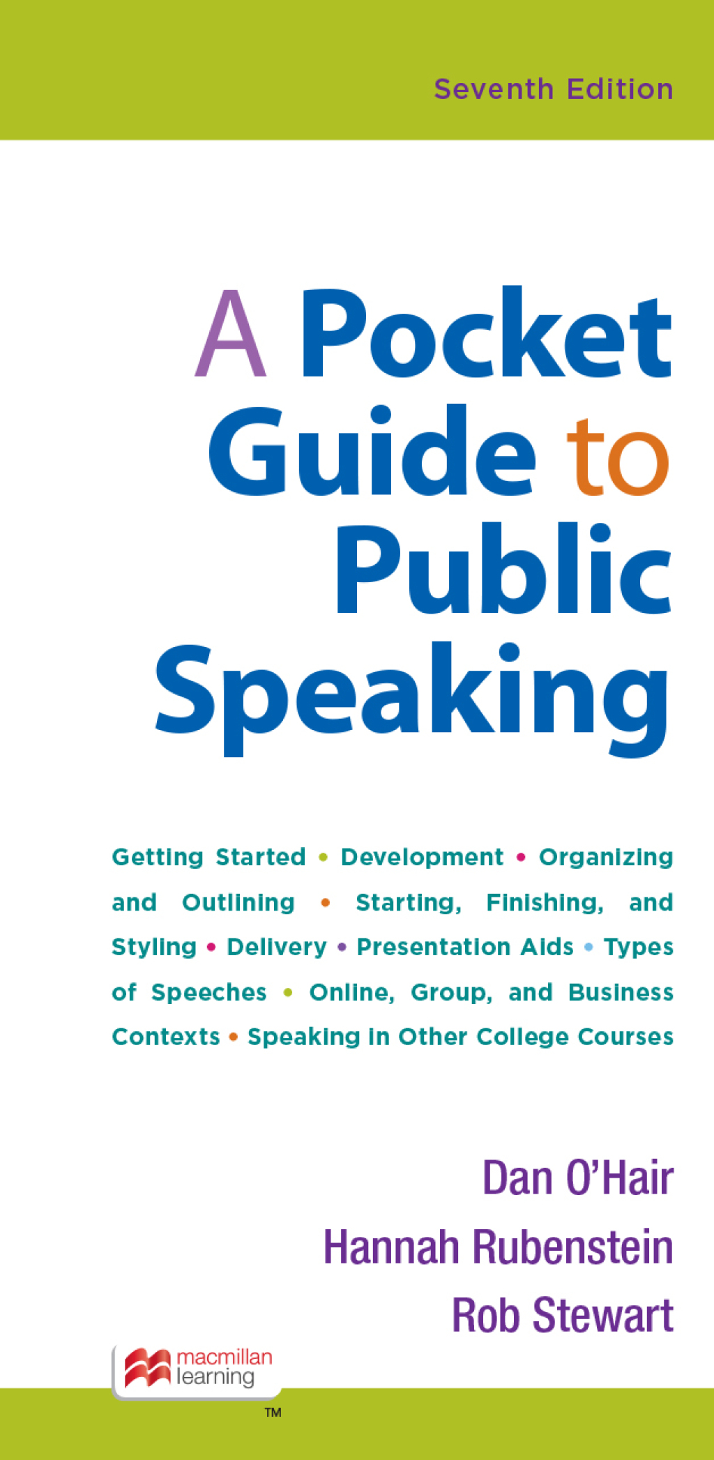 mech_OHair-PocketGuidePublicSpk7-061022.indd TESTBANK FOR A Pocket Guide to Public Speaking Seventh Edition Dan O'Hair - QUESTIONS ALL CHAPTERS PDF - Image 1